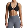 Aoxjox Weich Reggiseno Sportivo Donna (Pacco da 1) | Elegante torsione frontale, sexy incrocio indietro, allenamento fitness yoga crop tank da donna, elasticizzato a 4 vie