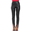 ONLY Bestseller A/S Onlpapaya Faux Leath Slit Legging CC Otw Leggings, Schwarz, XS Donna