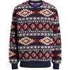 JACK & JONES Joreddie Teddy Crew Neck T25, Blazer Blu Marine, L Uomo