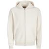 JACK & JONES JACK&JONES JCOCALEB - Felpa con Cappuccio con Zip, Raggio di Luna, S