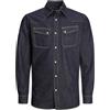 JACK & JONES Jack&Jones Jjireno Jjshirt MF 241, Blu Denim, S
