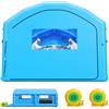 VEVOR Cabina Gonfiabile per Verniciatura a Spruzzo, Cabina Portatile 7 x 4 x 2,75 m, con Soffiatori da 550W a 750W e Filtro in Cotone, con Tetto ad Arco, Colore Blu, per Veicoli Taglia Media e Mobili