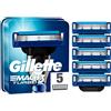 Gillette Mach3 Turbo Lamette di Ricambio per Rasoio da Uomo, Rasoi a 3 Lame