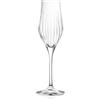 RCR Cristalleria Italiana 23 cl - Timeless Calice Flute Vetro Set 6 Pz