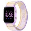 Timever Orologio Digitale per Bambini con Contapassi e 2 Sveglie — Orologio Sportivo per Bambine e Bambini con Cronometro, Luce e Data, Senza Cellulare e App, Cinturino in Nylon e Velcro