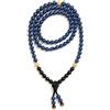Samsara Mala Tibetano - Collana Pietre Naturali, Collana Tibetana, con 108 Grani - con Rosario Tibetano Religioso - Design Elegante e Artigianale - LAPISLAZZULI E ONICE