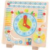 goki 58398 - Orologio annuale - in Legno - Bambini apprendimento giocoso Calendario, Stagione, Tempo e Ora