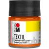 Marabu 17160005013 - Colore per Tessuti Chiari, Arancione 50 ml, Inchiostro a Base d'Acqua, Lavabile Fino a 60°C, Fissaggio con Stiratura o Forno