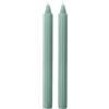 Cereria Di Giorgio - 2 Candele Doriche - Ø 2.2 cm h. 25 cm - Grigio Verde