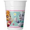 Procos - Bicchieri di plastica Skye & Everest Paw Patrol (200 ml), 8 pezzi, multicolore, 93560
