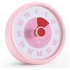 Euqvunn Timer Visivo Bambini, Timer Bambini da 60 Minuti con Funzionamento Silenzioso, Strumenti di Gestione del Tempo per Kids per Studio in Scrivania e Cucina (Rosa)