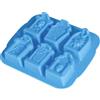 FIESTAS GUIRCA | Stampo Biscotti Party Lapidi Halloween - Silicone Blu | 6 Forme Lapide | Materiale Flessibile | 21X18 cm | Dettagli Definiti | Facile Da Pulire | Feste a Tema