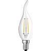 LEDVANCE Lampadina LED E14 BA35 2,5W = 25W 250lm 2700K Caldo 300° Filamento OSRAM STAR