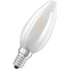 OSRAM Scatola OSRAM con 2 lampade LED Flame in vetro smerigliato - 4W equivalente 40W E14 - bianco freddo