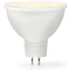 Nedis Lampada LED GU5.3 | Spot | 6,5 W | 550 lm | 2700 K | Dimmerabile | Bianco caldo | Trasparente | Numero di lampade nella confezione: 1 pezzo.