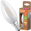 OSRAM SUPERSTAR+ CLASSIC B GLFR 40 Lampada LED, E14, a forma di mini candela, 2,9W, 470lm, 2700K, luce bianca calda, dimmerabile, tecnologia a filamento LED, bassissimo consumo energetico, classe di efficienza energetica C