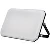 ALCAPOWER Proiettore a LED Nero Faro da esterno 230V 100W 4000K Cover Milky 10000lm 266x190x30 mm