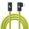 Angelbird Cavo di collegamento Angelbird USB-C 3.2 Solid Flex™ ad angolo retto, colore lime - 4,5 m - versione completa - per trasferimento dati fino a 20 Gb/s, ricarica rapida e alta risoluzione