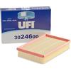 UFI Filters, Filtro Aria 30.246.00, Filtro Aria per Ricambio, Adatto a Auto, Applicabile su Diversi Modelli Ford, Mazda e Volvo