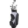 Wilson Mazze da Golf Wilson, Set Completo Player Fit, Inclusa Sacca da Golf Cart Bag, Grafite, Per Donna