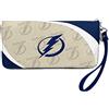 Little Earth Productions Littlearth Portafoglio da donna NHL Tampa Bay Lightning Curve con cerniera, colore della squadra, 20,3 x 10,2 x 2,5 cm