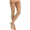 RelaxSan M2070A (Beige 1-S) Calze autoreggenti medicali cotone classe 2 - K2 punta aperta