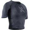 X-Bionic Xceed Run Crop Top Donna con HygroDiffuser, Nero/Grigio S | Termoregolazione avanzata, allontanamento del sudore, canali 3D traspiranti per massimo comfort in corsa