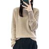 Ailaile 100% lana merino maglione donna collo alto manica lunga caldo lavorato a maglia pullover autunno inverno base top