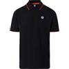 NORTH SAILS Polo Uomo in piqué di Cotone Organico con Dettagli a Contrasto