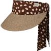 Barts Wupsder Visor Visor - Visiera parasole da donna, con ombrello, per primavera, estate, marrone/beige, Taglia unica