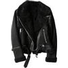 BETAM Donna In Ecopelle Breve Ritagliata Marrone Cappotto Per L'inverno Vintage Pelliccia Integrata Giacca Zip Up Risvolto Maniche Lunghe Giacche Femminili Capispalla
