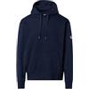 NORTH SAILS Felpa Hoodie Uomo in Cotone Bio con Inserti Laterali a Coste