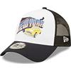 New Era A-Frame Adjustable Trucker Cap USA York Flagge Auto Blau Weiß - One-Size