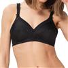 Triumph Donna Doreen + Cotton 01 N, Non-wired bra, BLACK, 5C