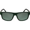 Lacoste Men's Sunglasses L6057S - Matte Green with Gradient Mirror Green Lens