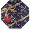 Yankee Candle Calendario Dell'Avvento A Ghirlanda, Set Regalo Candele Profumate, 24 Tea Light E 1 Portacandele In Vetro, Collezione Countdown To Christmas, ‎36.29 x 36.2 x 4.6 cm; 800 grammi