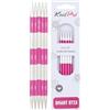 KnitPro Ferri da maglia: doppia punta, metallo, rosa, 4,5 mm