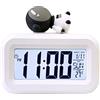 Jwthee Orologio elettronico carino cartone animato, sveglia digitale multifunzionale con display a LED per temperatura interna, orologio da tavolo, calendario, per camera da letto (Astronaut)