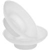Warmhm 2pezzi Portasapone Da Bagno in Contenitore Per Sapone Portaoggetti in Vetro Trasparente Scolasapone Mini Piatto Per Salse Per Vasca Da Bagno e Doccia