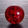 LMXRYPD Sfera di Cristallo, Palla di Vetro Decorative, Sfera di Vetro con Effetto Gghiaccio, per L'Arredamento del Soggiorno, Decorazione per Fontane(Red,4cm/1.5in)