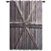 ggaimwf Tenda rustica in legno Porta da fienile Tenda decorazione soggiorno camera da letto Tema country Cowboy 107x160cm 1 pannello