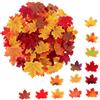 Lyivisk 200 Foglie di Acero Artificiali Decorazione Autunnale per Casa Festa Halloween Decorazione Bosco Foglie D'Autunno Simulazione Naturale