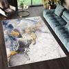 TAPISO Shine Tappeto Soggiorno Pelo Corto Filo Dorato Design Moderno Motivo Astratto Effetto Marmo Sfumato d'oro Multicolore Salotto Camera Letto Sala Ufficio Oeko-Tex 80 x 150 cm