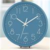 ACCSHINE Orologio da Parete Moderno 20cm Grande Orologio da Parete Silenzioso Orologio Cucina per Cucina Home Office Scuola (Blu, 20cm)