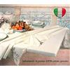 SpazioTessile - Mollettone Tavolo Quadrato con Elastico Perimetrale, Copritavolo Salvatavolo Sottotovaglia, 100% Cotone Garzato Antiurto, Lavabile 60°, 100x100cm per Tavolo 80x80/75x75cm, 6 Misure