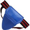 AMONIDA Sospensorio Traspirante per Protezione Inguine da Boxe per Kickboxing Muay Thai, Pelle PU Resistente, Alte Prestazioni, Taglia Media (BLUE)
