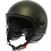 Momo design Casco Moto Jet Momo Design FGTR EVO Mono Verde Opaco Nero