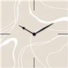 Lupia - Orologio da Parete in Legno Ecologico, con Stampa Organic Abstract Beige, 30x30 cm, Made in Italy, Movimento a Quarzo, Alimentato a Batteria Non Inclusa, Adatto a Tutti Gli Stili di Casa