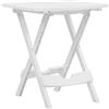 vidaXL Tavolo da Giardino Pieghevole Tavola da Esterni Richiudibile Tavolino Arredo da Giardino Mobili da Esterni 45,5x38,5x50cm Bianco