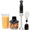 Nilson Life Frullatore a mano, 1000 W, potenza massima, lame con 4 pale, miscelazione, tritatura, becco ed emulsione, velocità multiple, controllo manuale, funzione turbo, bicchiere 0,6 l, NHB10003AP
